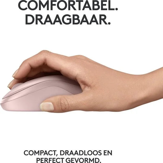 M240 - Draadloze Muis - Bluetooth - Roze