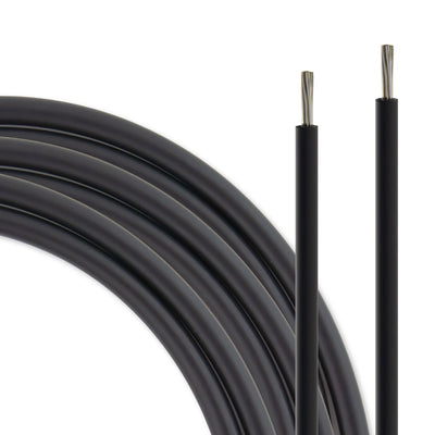 Zonnekabel 6mm² 100 meter H1Z2Z2-K zwart PV kabel voor zonnepanelen; tot 1500V; flexibel, dubbele isolatie, zuiver koperen kabel; spoel