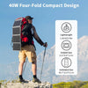 40W Portable Solar Panel Charger with USB C, USB A and DC Outputs