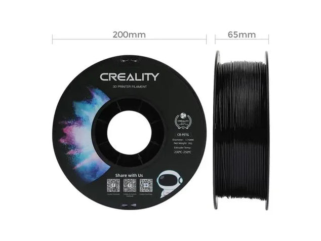 3D Printer Filament PETG 1.75mm Zwart 1kg