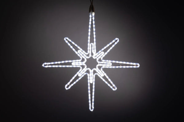 Grote kerstverlichting ster · Koud wit · Ø 75 cm · Koppelbaar · IP67