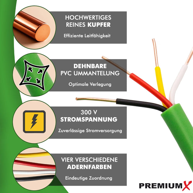 100m EIB KNX Buslijn J-Y(ST) Yh 2x2x0,8 Eca Bus Kabel Installatiebus Kabel Telecommunicatiekabel Telecommunicatiekabel Datalijn Groen