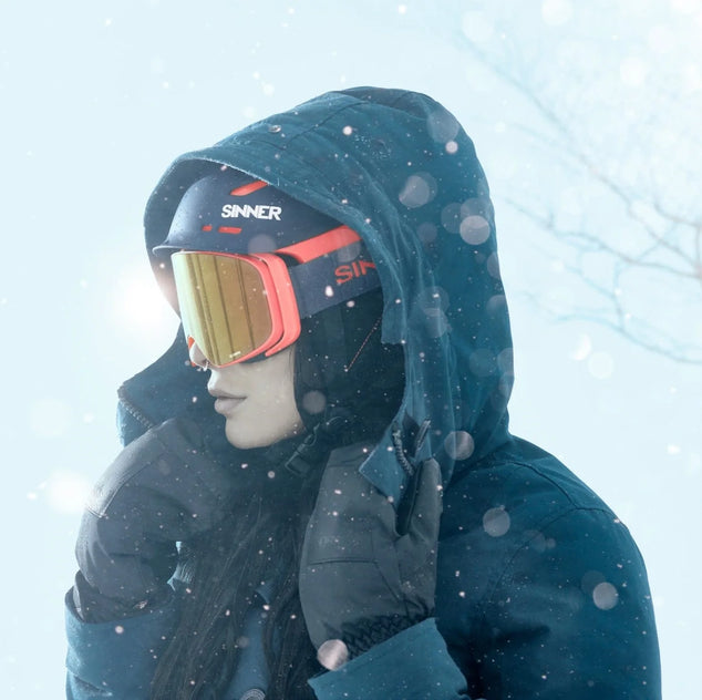 Moonstone Hybride Skihelm - Grijs/Oranje - Maat M/58 cm