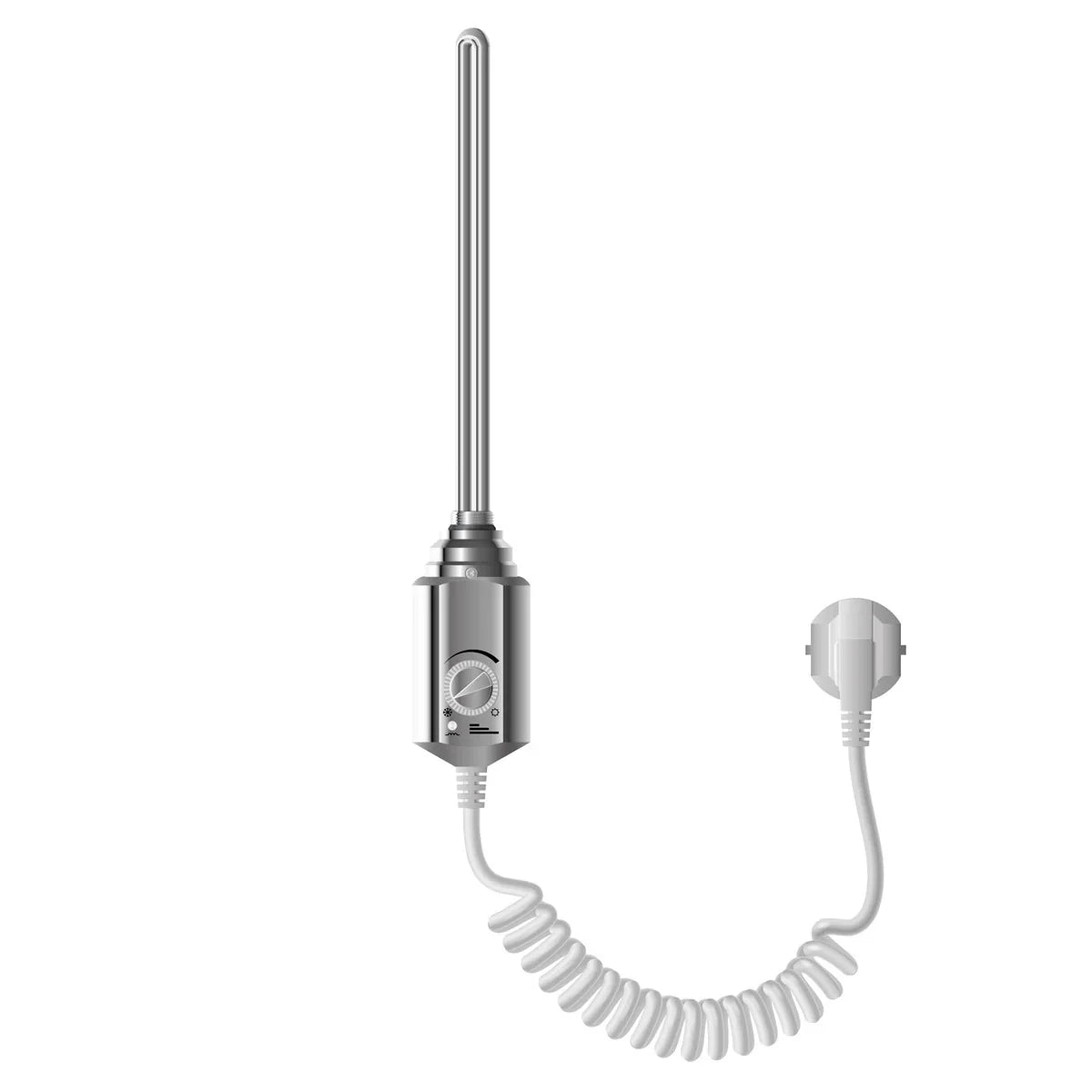 Verwarmingselement 600W Chrome met thermostaat
