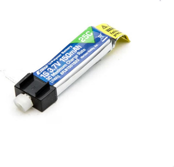 E-flite 150mAh 1S 3.7V 25C LiPo Battery EFLB1501S25 Airplane Batteries