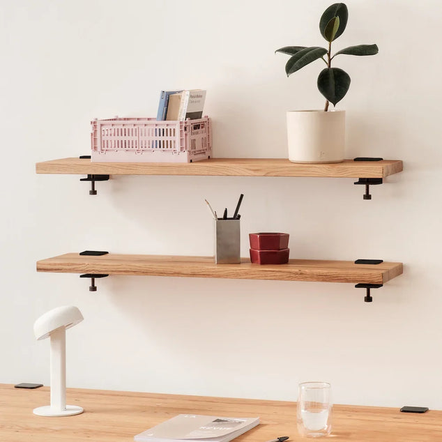 Tiptoe - Bracket - For Console Wall Steel Set Black Graphit 9011 - 500g - Set X