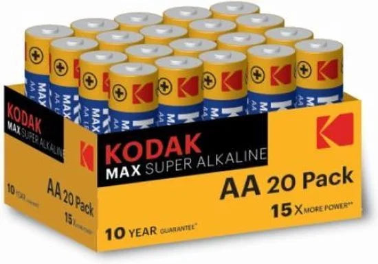 Kodak 30420809 batterij AA Alkaline (20 Pack)