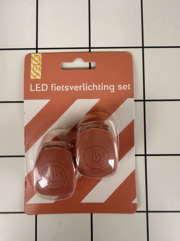 VELO Siliconen Fietslampjes Cinnamon inclusief batterijen