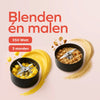 Smoothie Blender - 2-in-1 - Blender to Go - 4 Bekers - Smoothie Maker To Go - Mini Blender - Zilver