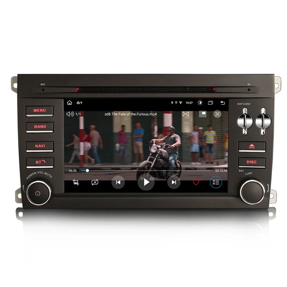 Carplay autoradio voor Porsche Cayenne | 2002 t/m 2010 | Apple Carplay & Android Auto