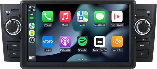 Carplay autoradio voor Fiat Grande Punto en Fiat Linea | 2007 t/m 2012 | Apple Carplay & Android Auto