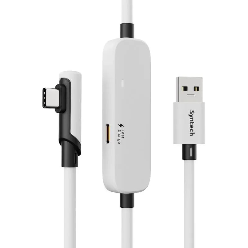 Syntech M32C1-5 5m VR Link-oplaadkabel voor Meta Quest 3S/3/2 - Wit