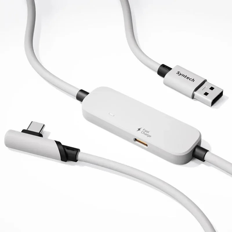 Syntech M32C1-5 5m VR Link-oplaadkabel voor Meta Quest 3S/3/2 - Wit