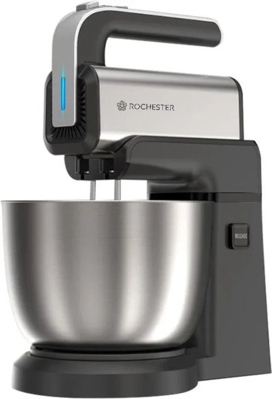 Staafmixer met mengkom - keukenmachine - 5 snelheden - roestvrij staal
