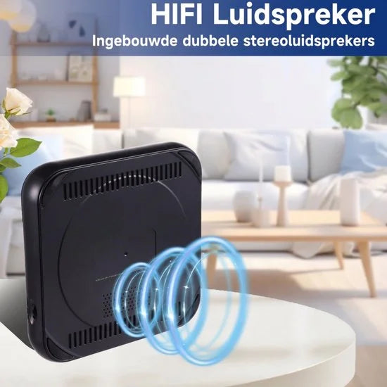 Draagbare Bluetooth-cd-speler met USB-C-snelladen – Ultradun en compact – Ondersteunt MP3/WMA-formaten – Geschikt voor zowel reizen als thuisgebruik – Zwart
