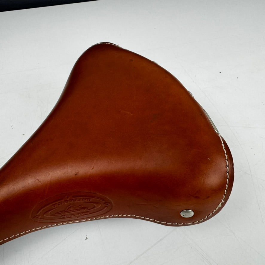 Selle de vélo Sella Monte Grappa en cuir marron – Style rétro | Occasion