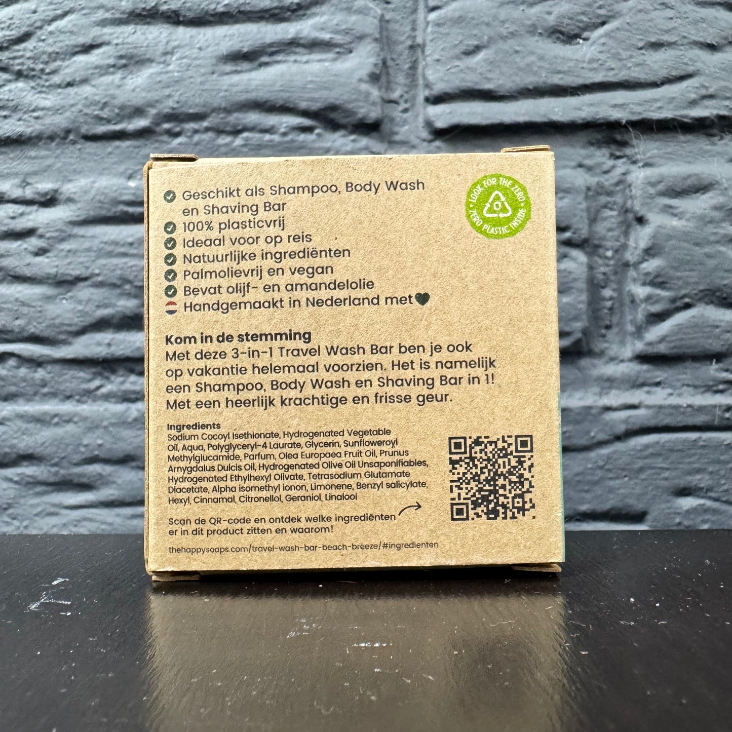 Savon Happysoaps 3 en 1 - format voyage pratique (40 g)