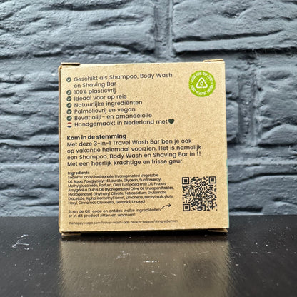 Savon Happysoaps 3 en 1 - format voyage pratique (40 g)