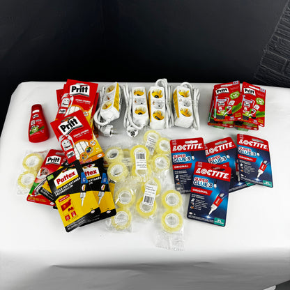 Lot de fournitures de bureau diverses