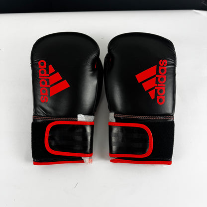 Gants de boxe adidas Hybrid 80 – Unisexe – Noir/Rouge – 340 g – Idéaux pour l'entraînement et le sparring