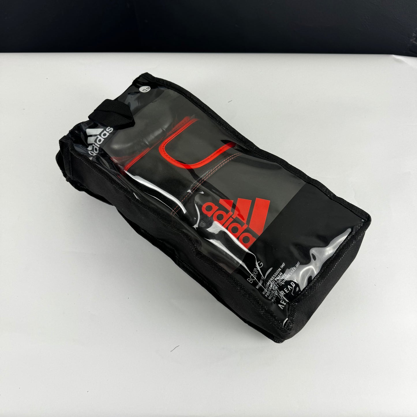 Gants de boxe adidas Hybrid 80 – Unisexe – Noir/Rouge – 340 g – Idéaux pour l'entraînement et le sparring