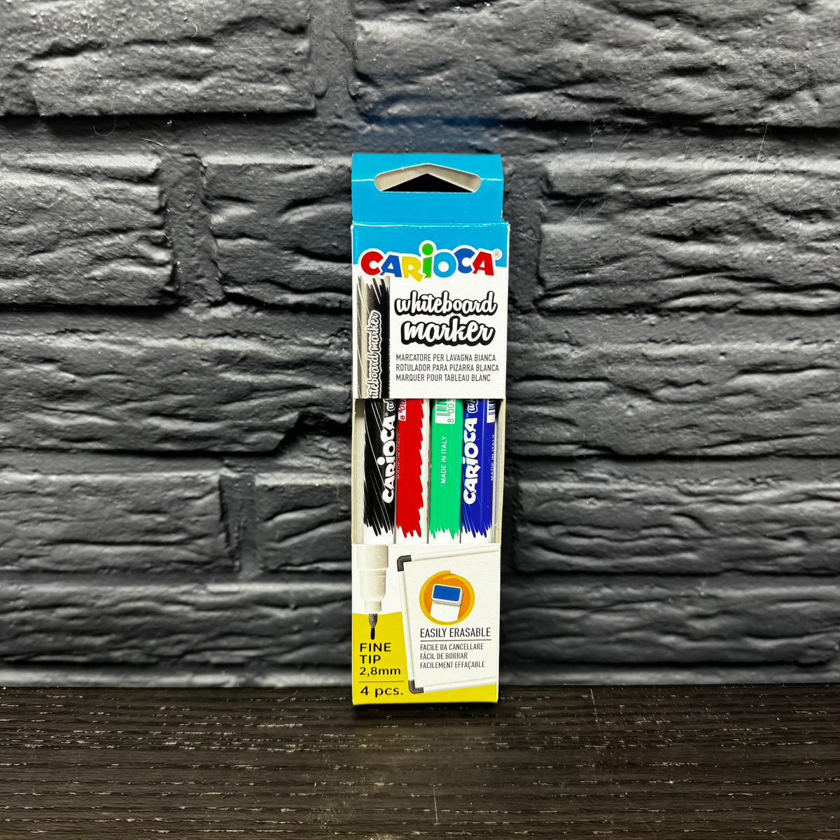 Lot de 24 marqueurs pour tableau blanc Carioca (pointe de 2,8 mm, lot de 4).