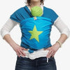 0 - Bykay - ByKay Draagdoek Petrol/ Turuqoise/ Ster Appelgroen - Small