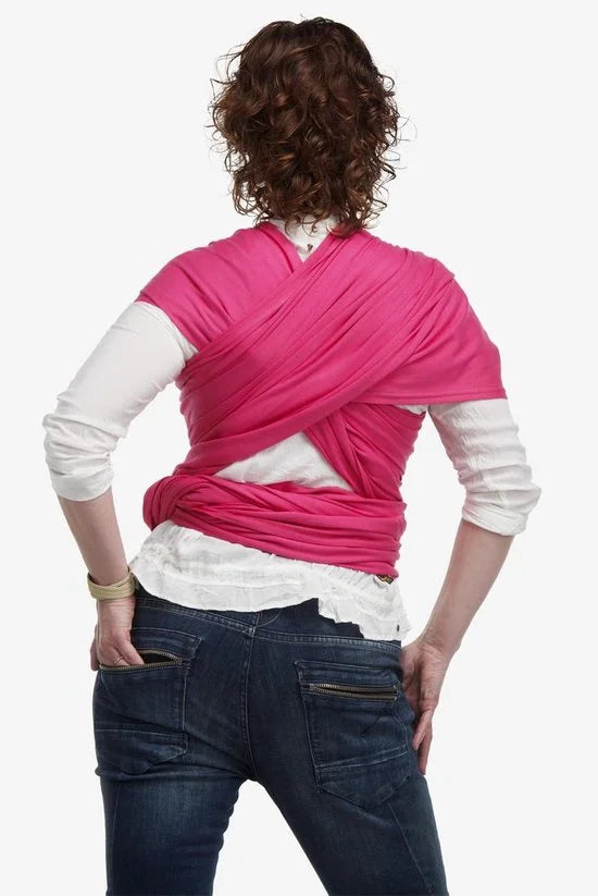 0 - Bykay - Stretchy Wrap Design Fuchsia/ Oranje/ Hart Rood - Large