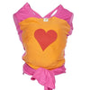 0 - Bykay - Stretchy Wrap Design Fuchsia/ Oranje/ Hart Rood - Large