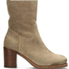 Shabbies 183020231 Enkellaarsjes - Enkelboots met rits - Dames - Beige - Maat 40