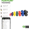Tunturi Dumbell set - 2 x 4,0 kg - Vinyl - Blauw - Incl. gratis fitness app