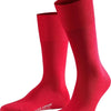 FALKE Airport warme ademende Merino Wol Katoen Heren Sokken rood - Maat 47-48