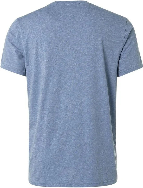 No Excess Mannen Ronde Hals T-Shirt Blauw