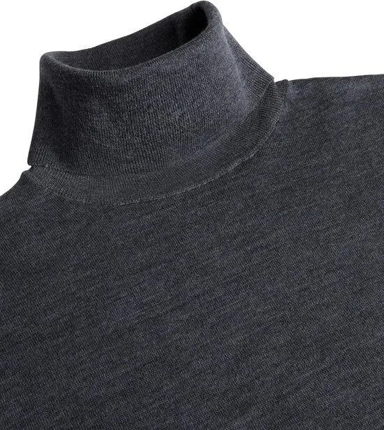 Profuomo - Coltrui Merinowol Antraciet - Maat XXL - Modern-fit