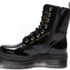 Charles Footwear - Dames Laars 1984 Black Polished - Zwart - Maat 38