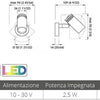 Quick 12/24V LED Leeslamp JACOB met Schakelaar