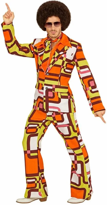 WIDMANN - Groovy jaren 70 kostuum voor mannen - L