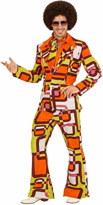 WIDMANN - Groovy jaren 70 kostuum voor mannen - L