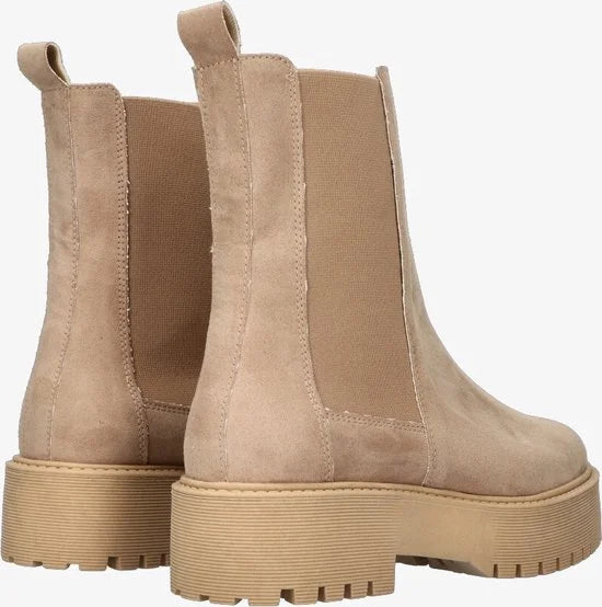 Tango | Bee chunky 88-f camel vegan suede chelsea boot - camel sole | Maat: 38