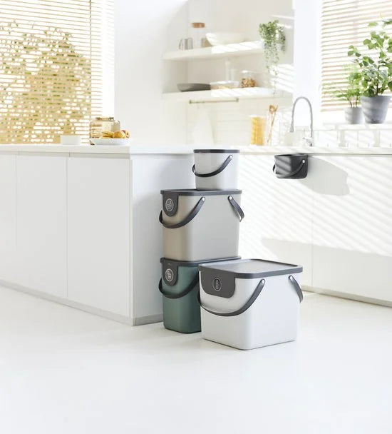 Rotho Afvalbak Albula 38,8 x 35,5 x 33,9 cm 40 l Kunststof Groen