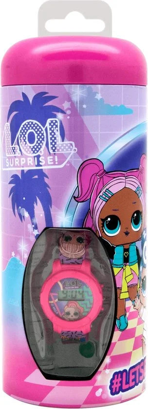 L.o.l. Surprise! Horloge Digitaal Meisjes 19 Cm Pvc Roze/paars