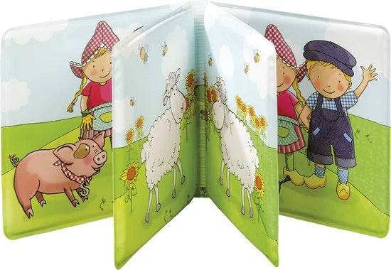 Fien & Teun badboekje boerderijdieren - badspeelgoed