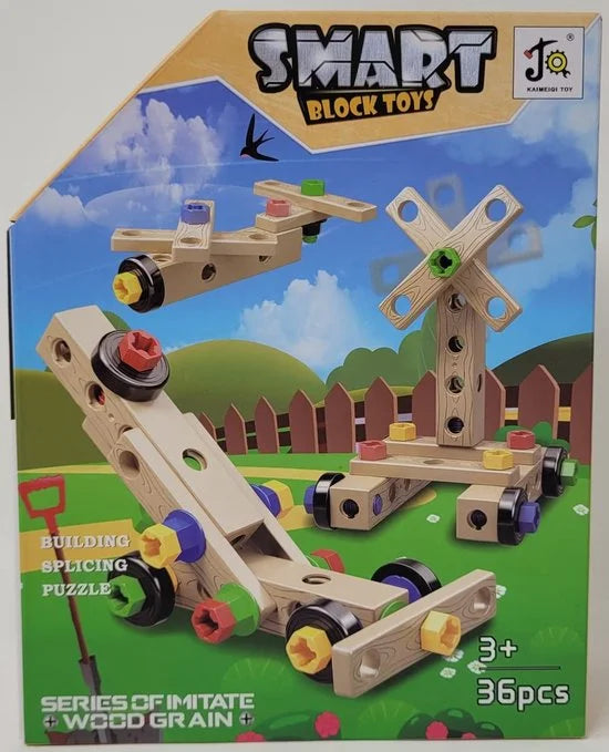 CONSTRUCTIE SET HOUT STRUCTUUR 9092 36 dlg.