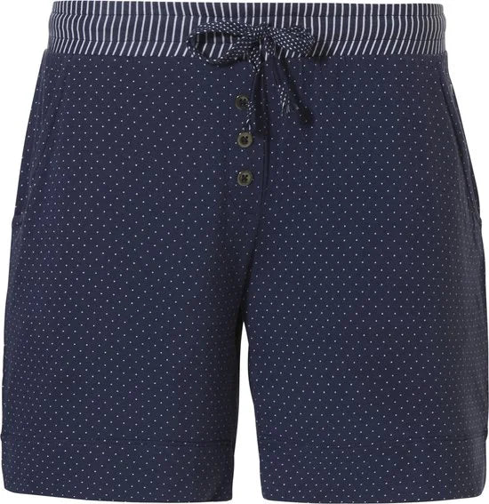 Pastunette korte pyjamabroek dames - NOS - Dark Blue - S - Blauw