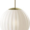Nordic Tales Bright Modeco - Hanglamp Crème - diameter 20 cm - E27 max. 25W - messing
