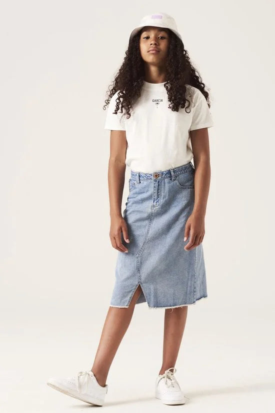 GARCIA Meisjes T-shirt Wit - Maat 140/146