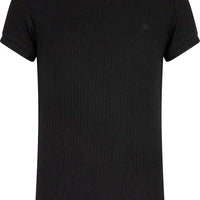 Indian Blue Jeans Meiden T-shirt Rib Contrast Zwart - Nieuw Outlet