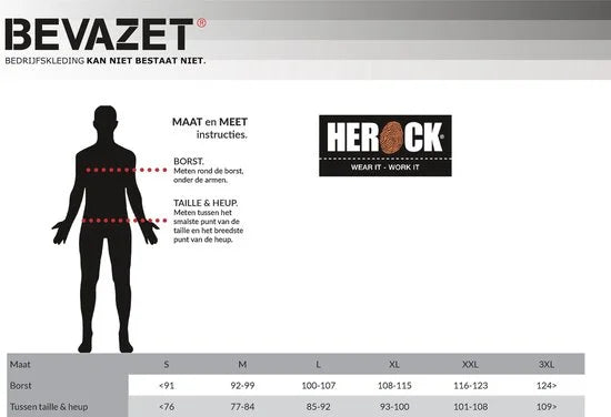 Herock Poseidon softshell werkjas Experts (0902) - Marine - XL