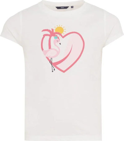 Mexx T-shirt Short Sleeve With Artwork Meisjes - Off White - Maat 146-152