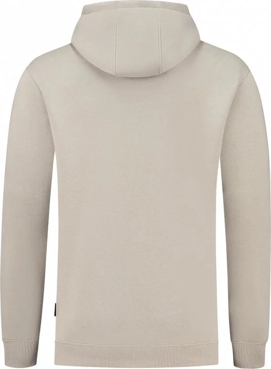 Purewhite - Heren Loose Fit Sweaters Hoodie LS - Taupe - Maat XS